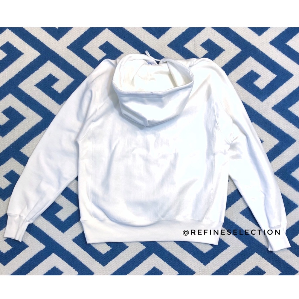Champion Reverse Weave Logo White Hoodie - Picture 7 of 8